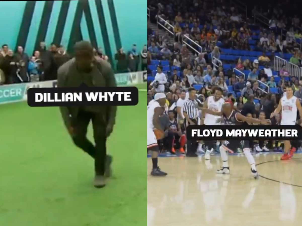 Dillian Whyte and Floyd Mayweather disastrous appearance in football and basketball