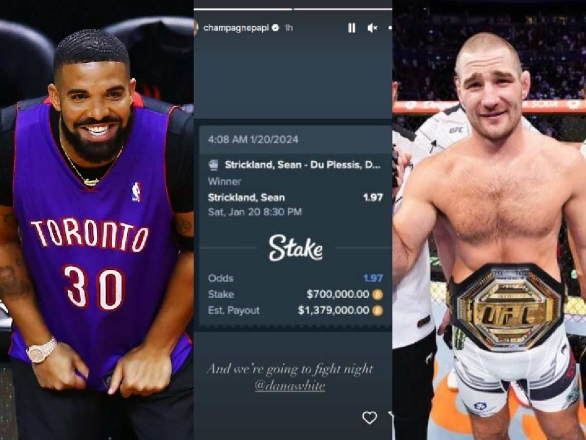 Drake expects $1,379,000 payout from Sean Strickland’s win as UFC returns to rapper’s home