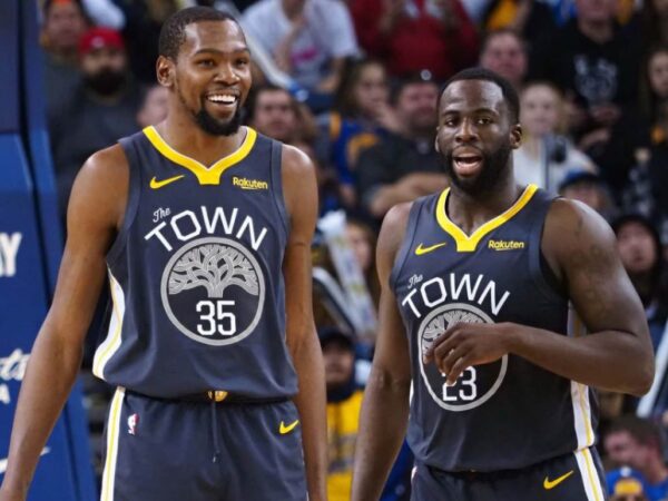 Draymond Green and Kevin Durant