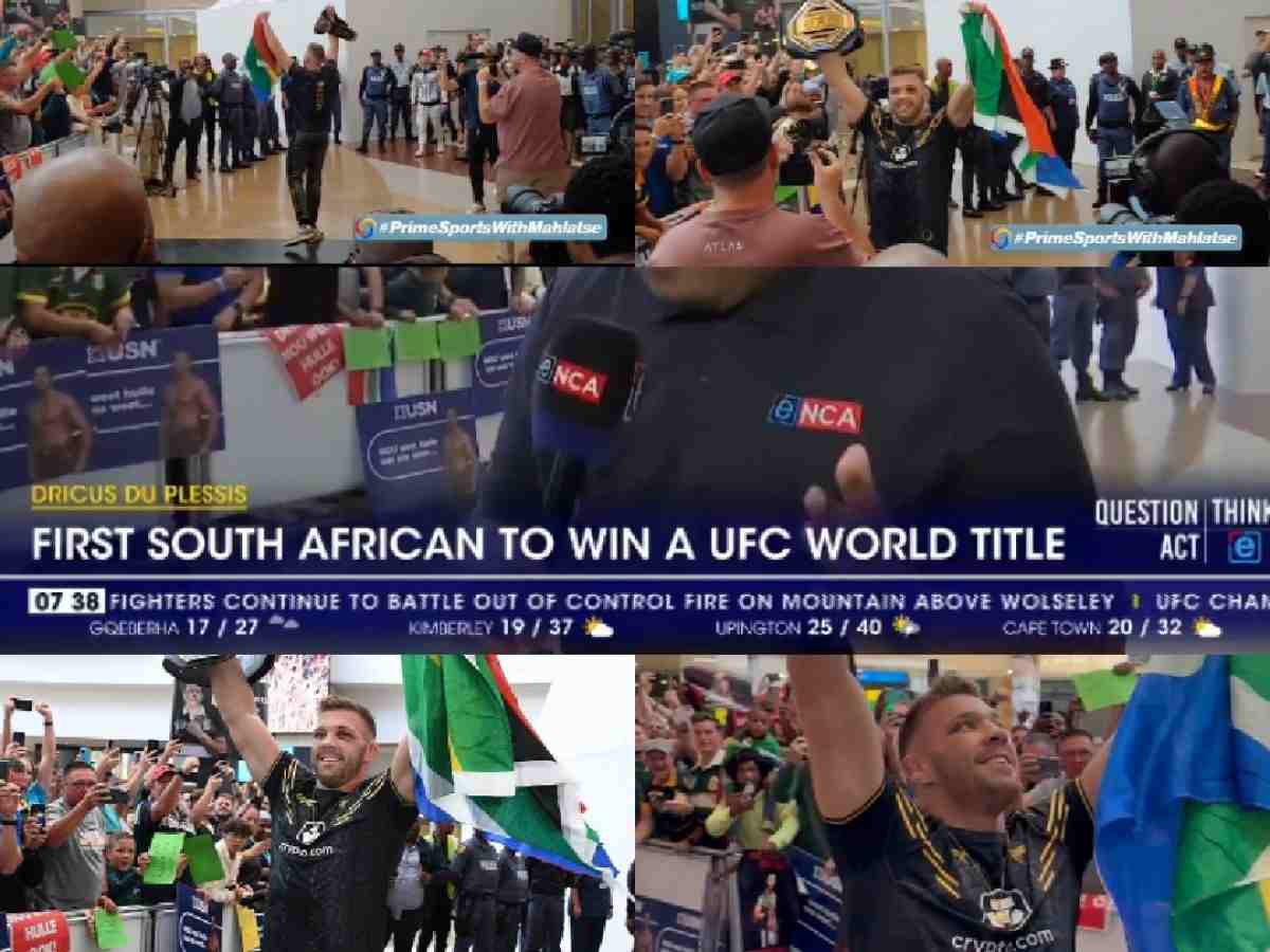 WATCH: Fourth-ever African UFC champ Dricus du Plessis gets hero's ...