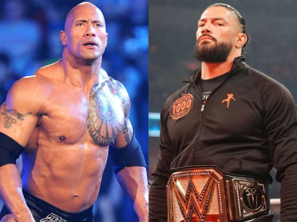 Dwayne Johnson and Roman Reigns