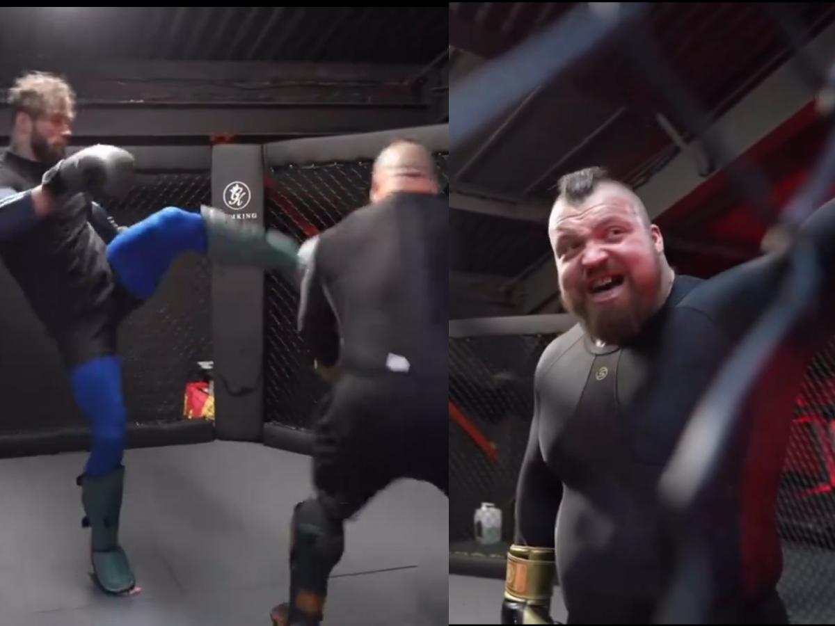 Eddie Hall faceplanted by an MMA fighter