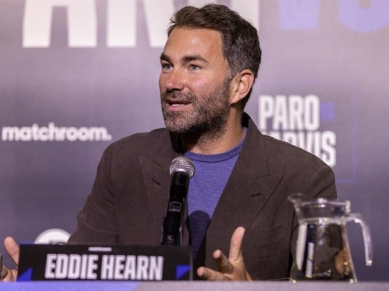 “Selling sand to the Arabs”- Fans left in awe as Eddie Hearn hypes up ...