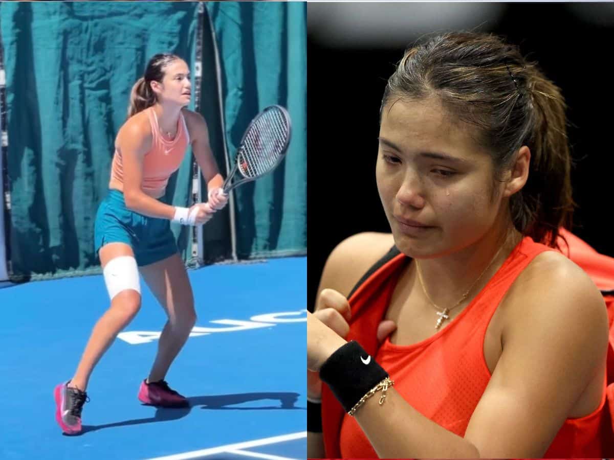 Emma Raducanu’s “bandaged thigh” throws off her fans on social media before her match against Elina Svitolina