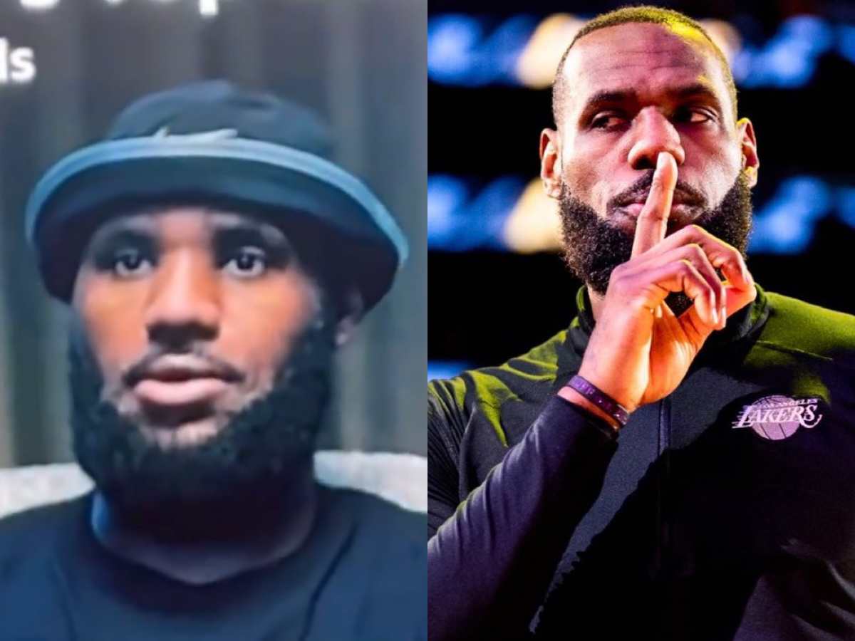 “They cloned my goat wtf” – LeBron James BIZARRELY accused of being cloned after clipping from interview goes viral on TikTok