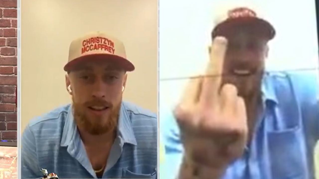 WATCH: “Go Pack go the f**k home!” – George Kittle flips middle finger to Ty Schmit after 49ers’ thumping win over the Packers