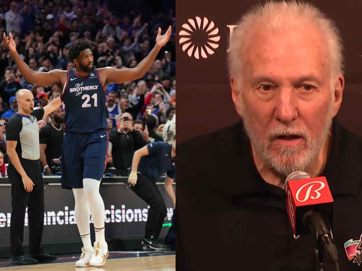 “We’re gonna hammer his a**!” – Spurs coach Gregg Popovich’s plan to stop Joel Embiid ages badly as Philly star drops whopping 70 points