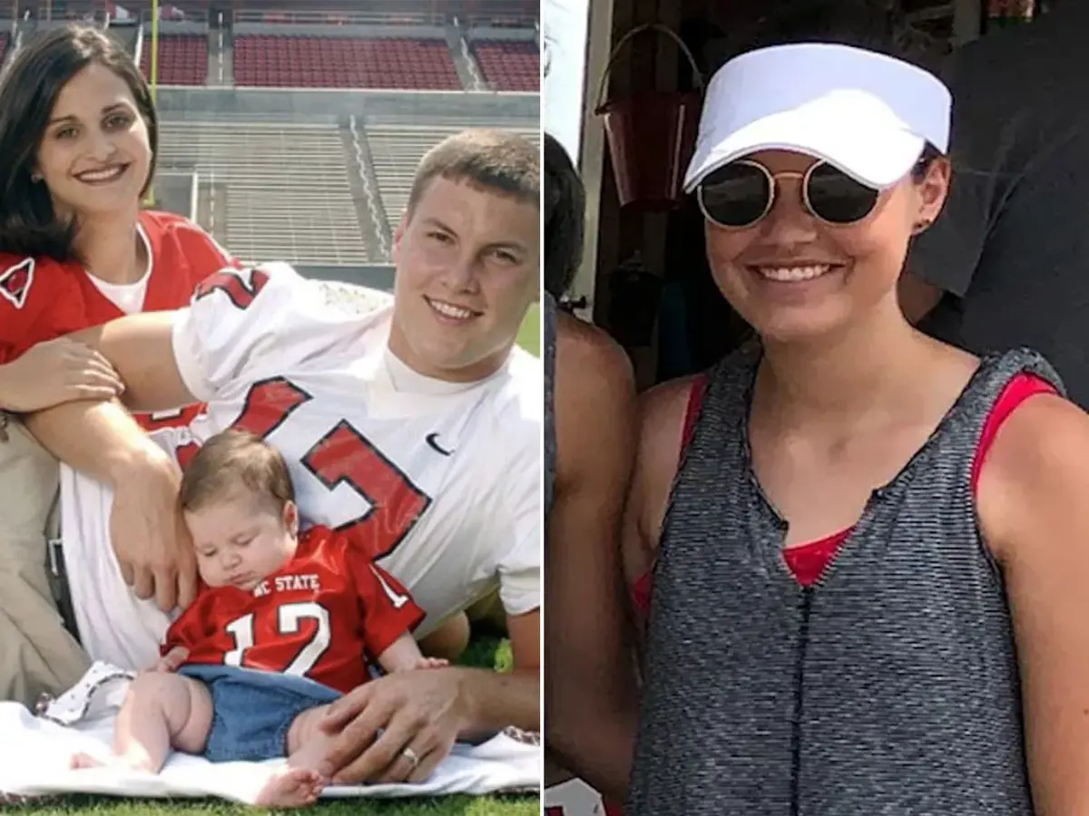 Halle Rivers with her parents Tiffany and Phillip Rivers