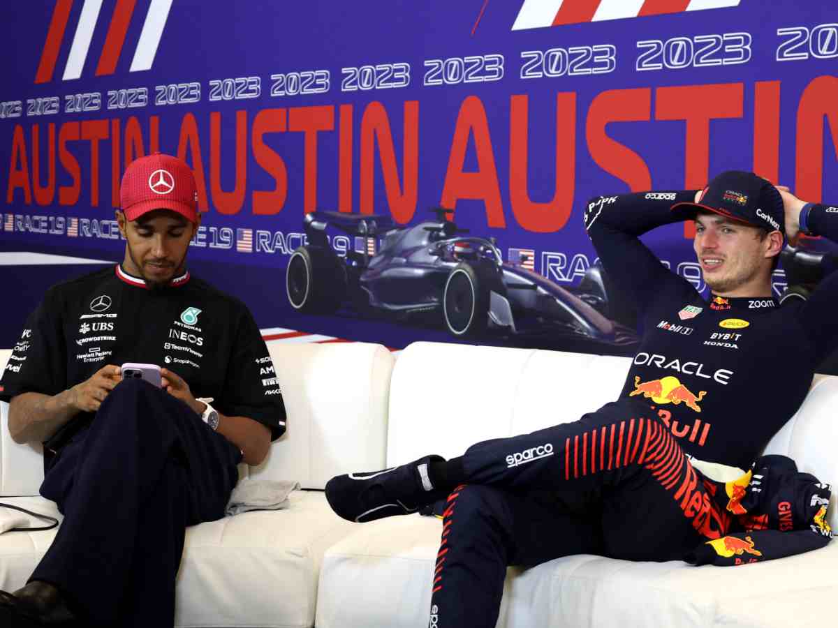 Max Verstappen and Lewis Hamilton