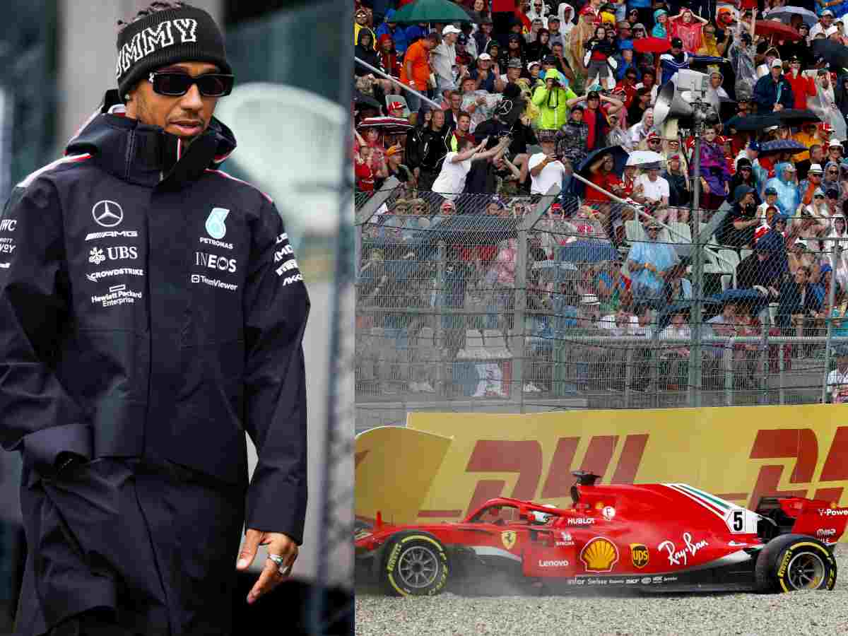 Ex-Ferrari engineer claims Sebastian Vettel ‘suffered’ Lewis Hamilton’s pressure as he crashed from the lead in Germany 2018