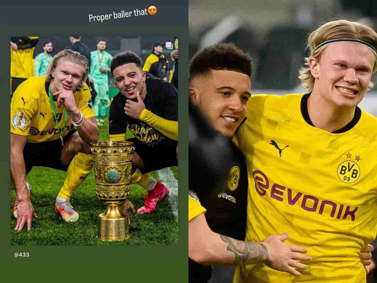 Amidst Manchester United saga, ‘NOISY NEIGHBOR’ Erling Haaland celebrates Jadon Sancho 