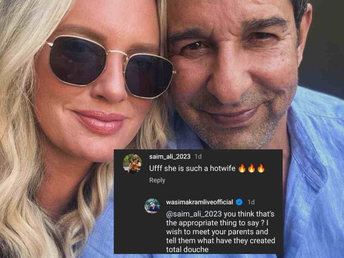 “I wish to meet your parents and tell them…,” Wasim Akram loses cool after man calls Pakistani legend’s wife HOT