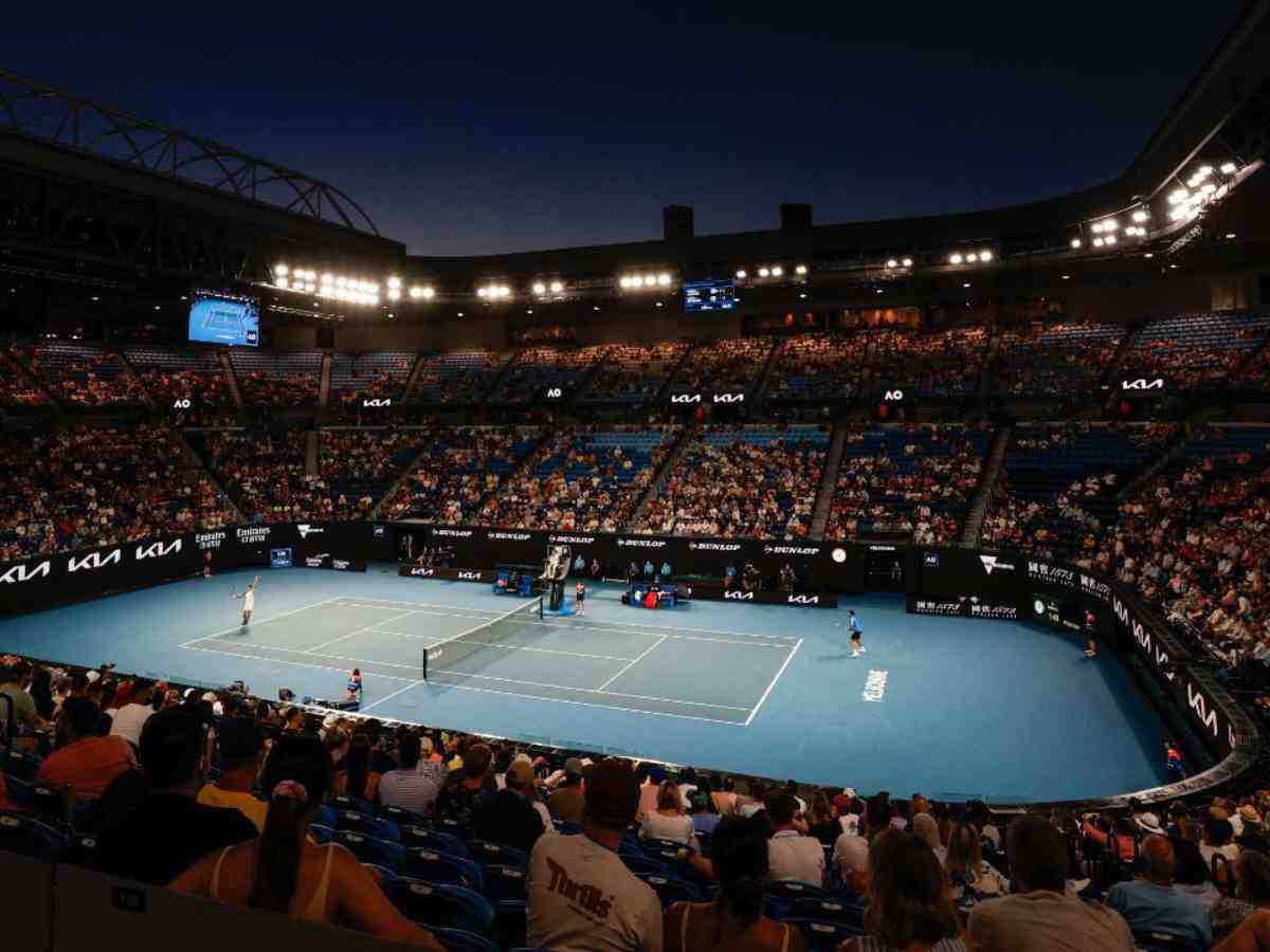 Why is the Australian open starting on Sunday for the first time in its 119-year-long history?