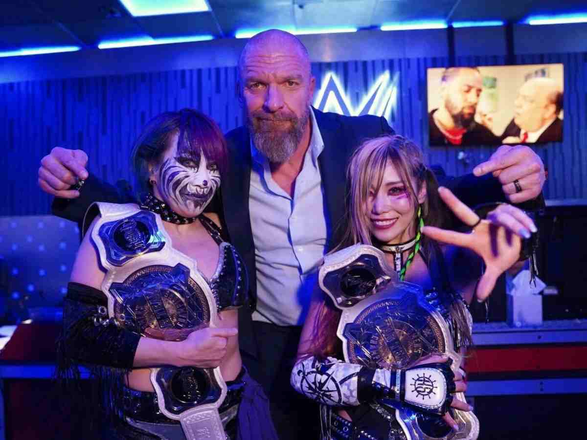 Asuka, Kairi Sane, and Triple H