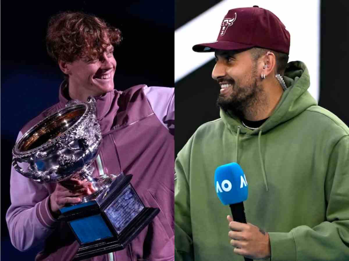 Jannik Sinner (L), Nick Kyrgios (R)