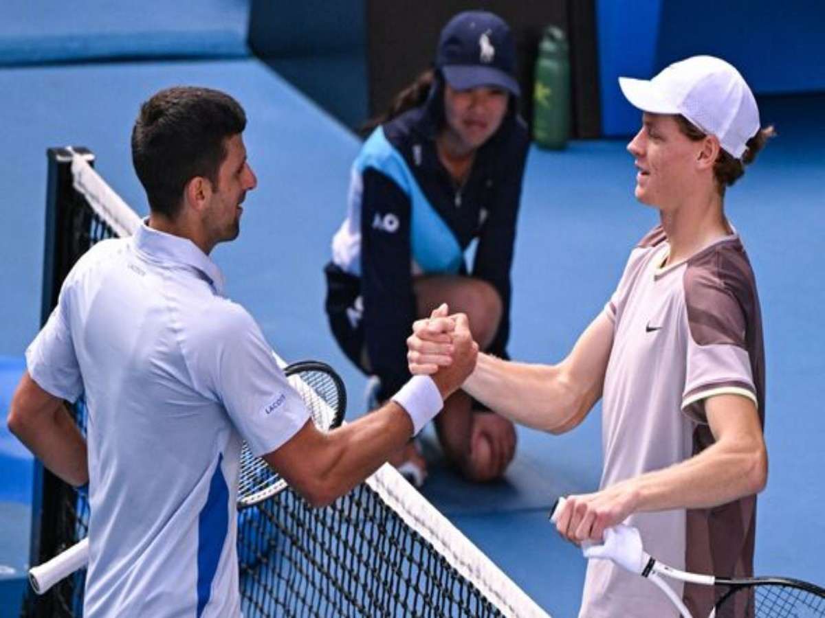 Jannik Sinner and Novak Djokovic