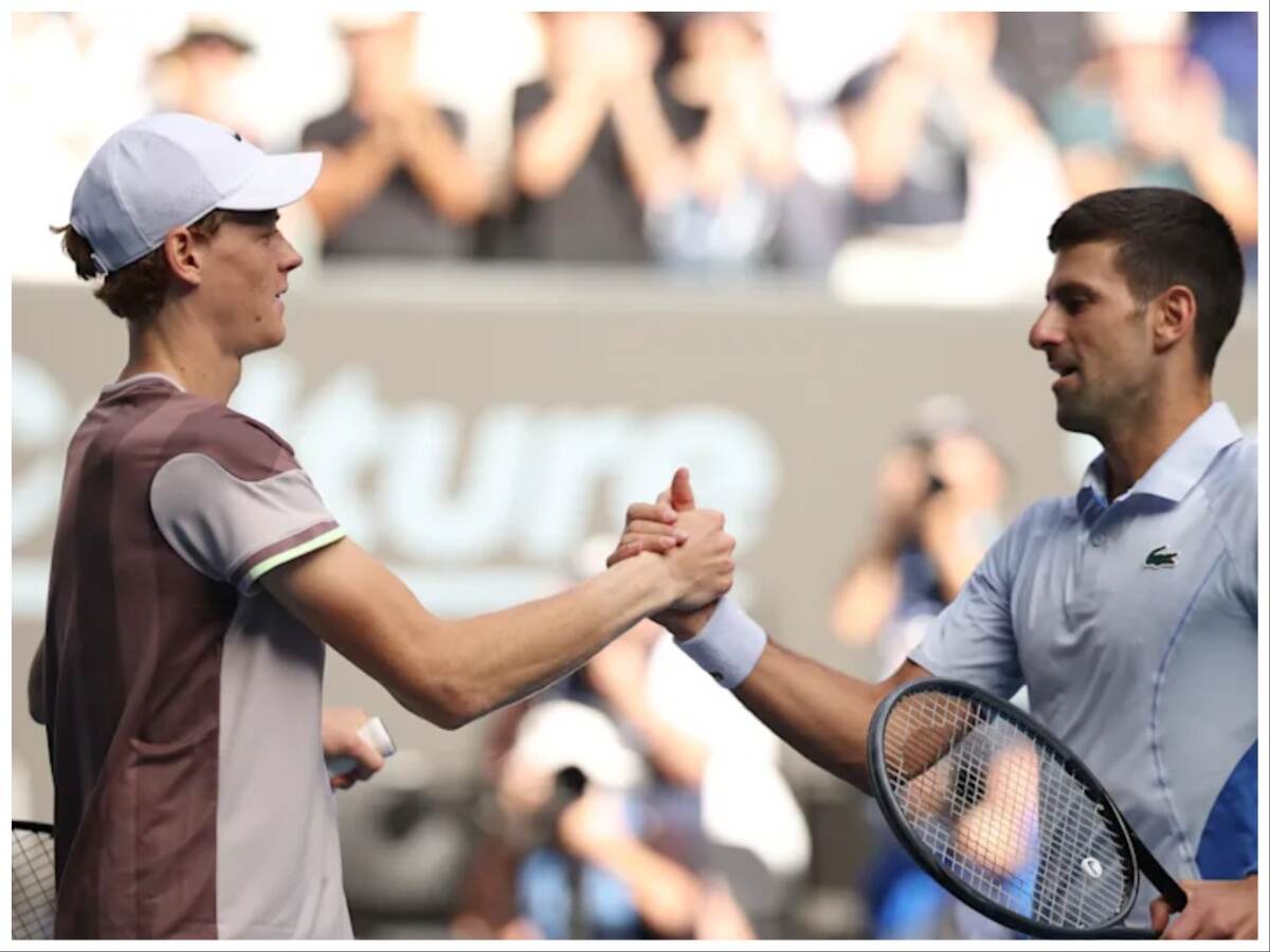 Jannik Sinner and Novak Djokovic