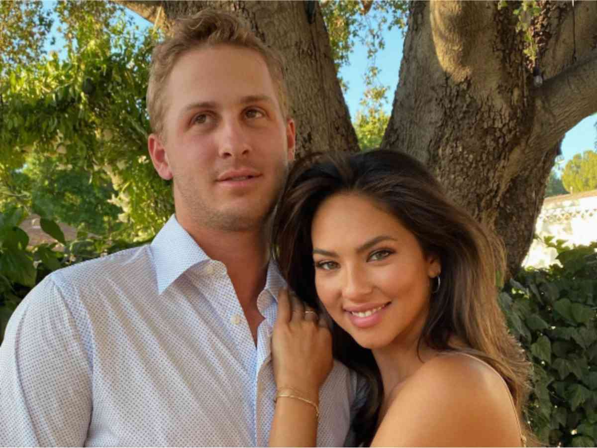 Christen Harper and Jared Goff