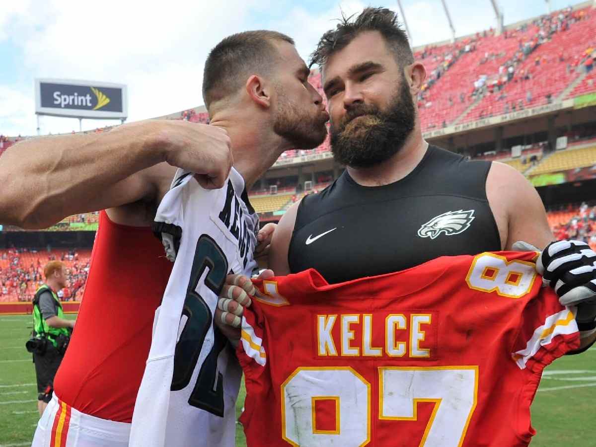 Jason Kelce and Travis Kelce