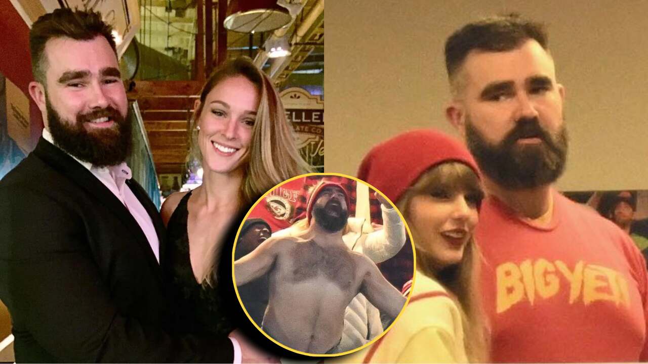 Jason Kelce’s wife Kylie, who told him to be on his best behavior in front of Taylor Swift, discloses how desperately he wanted to go ‘shirtless’ through a table during Chiefs’ playoff game