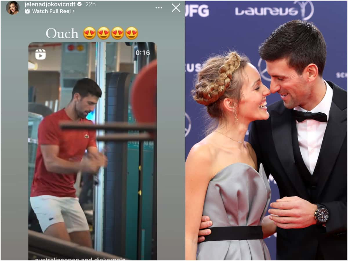 Jelena Djokovic and Novak Djokovic