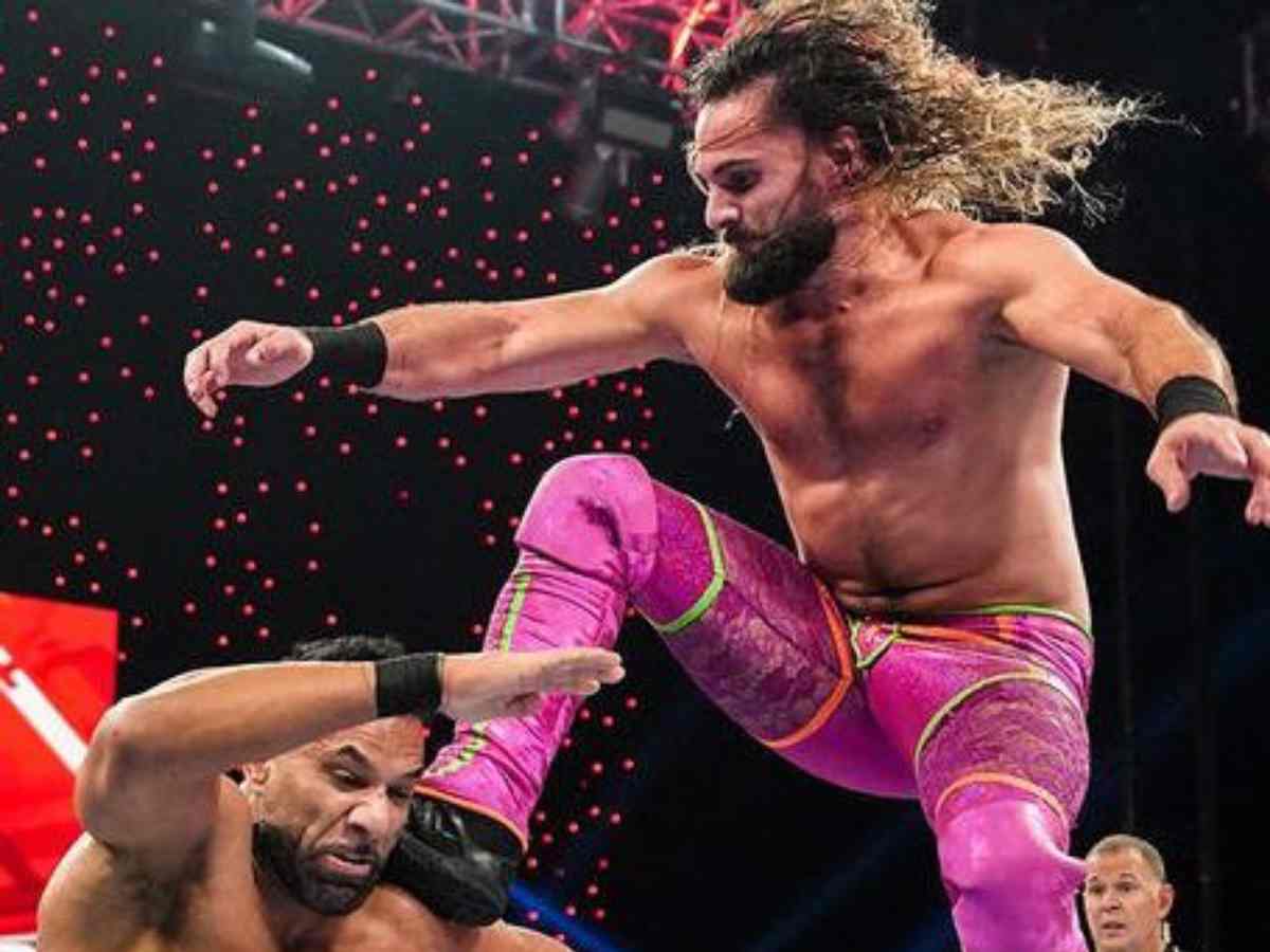 Jinder Mahal and Seth Rollins