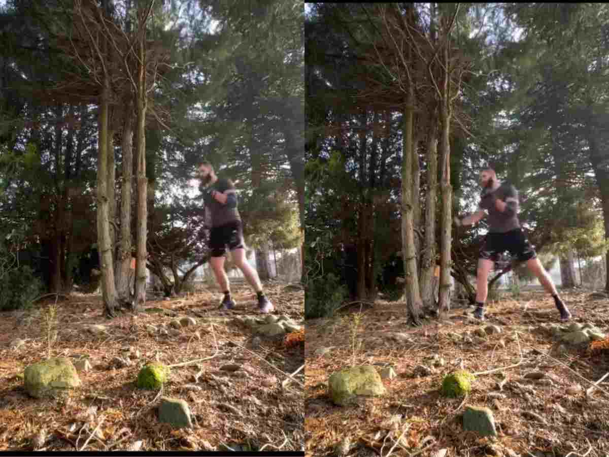 Watch: ‘Heavyweight Tony Ferguson’ – Jiri Prochazka’s weird training in the woods leave fans in splits