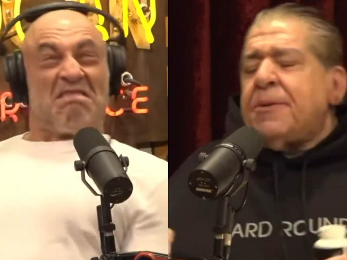 WATCH: ‘Kinda music you b*ttfu*k to’ – Joe Rogan has hilarious RAVE party with ex-UFC heavyweight, Joey Diaz and BJJ trainer as they snort smelling salts