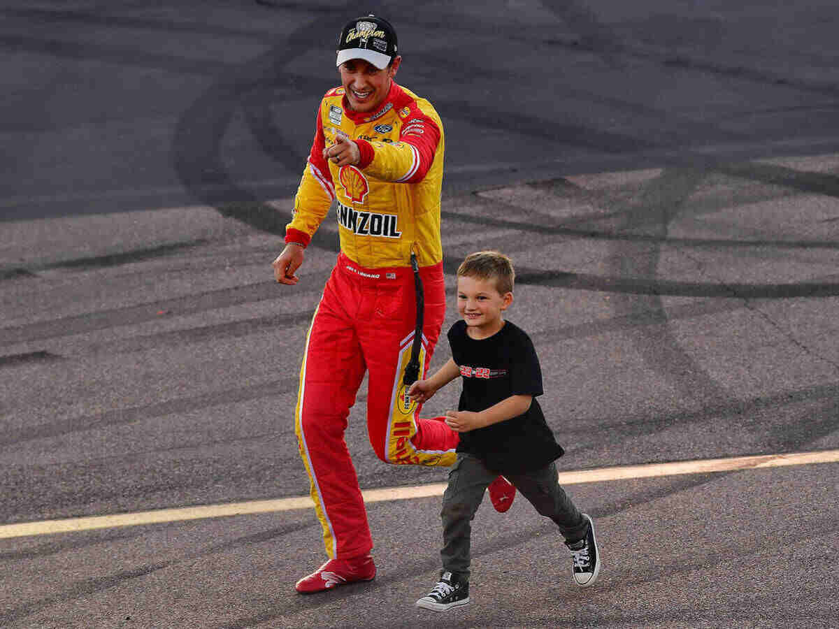 WATCH: “He divebombs you”- Joey Logano hilariously explains the experience of racing his son Hudson