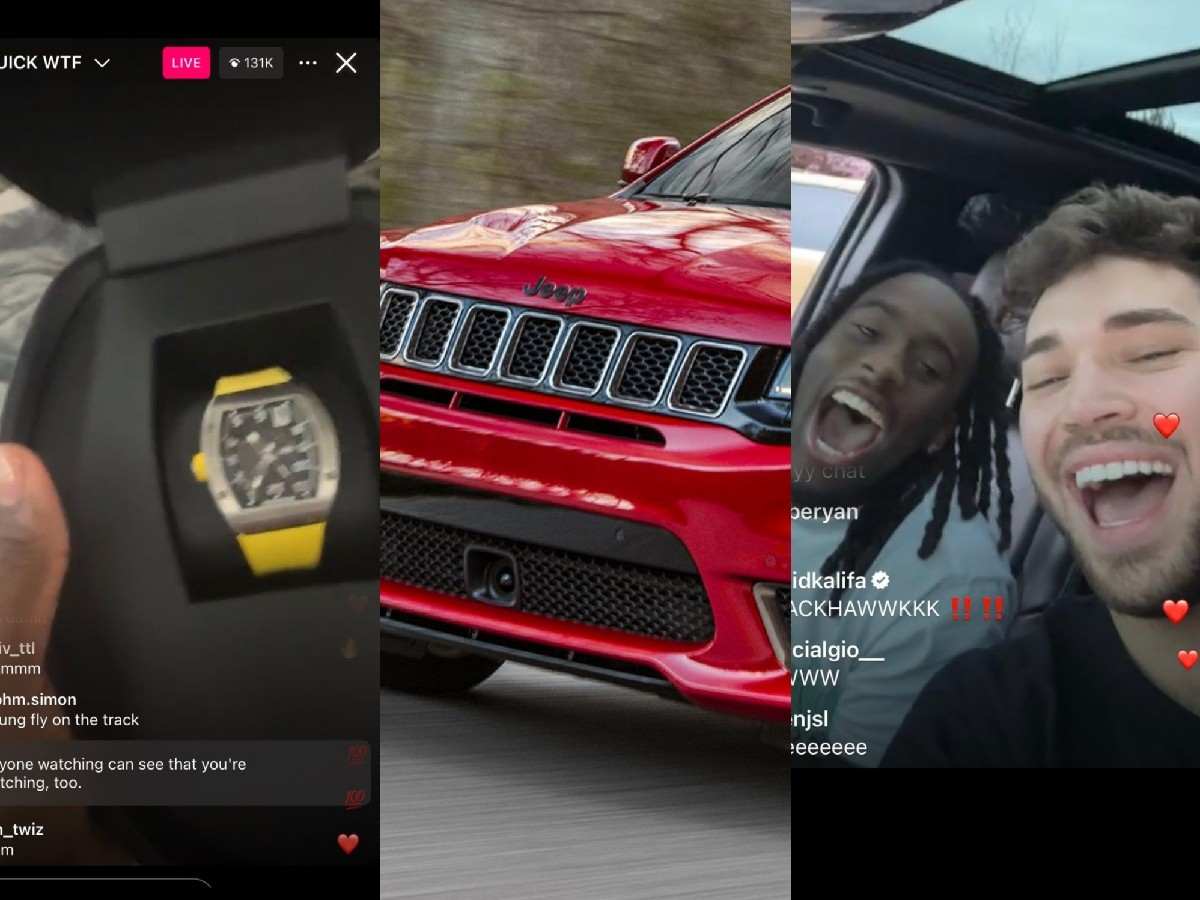 Adin Ross gifts Kai Cenat a Jeep TrackHawk SUV and a Richard Mille Watch  for his birthday – FirstSportz