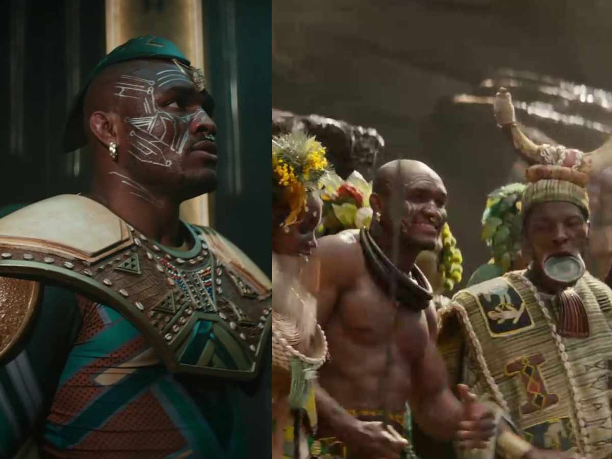 WATCH: “Okoye saved me” – Kamaru Usman hilariously remembers Hollywood film appearance on Black Panther sequel