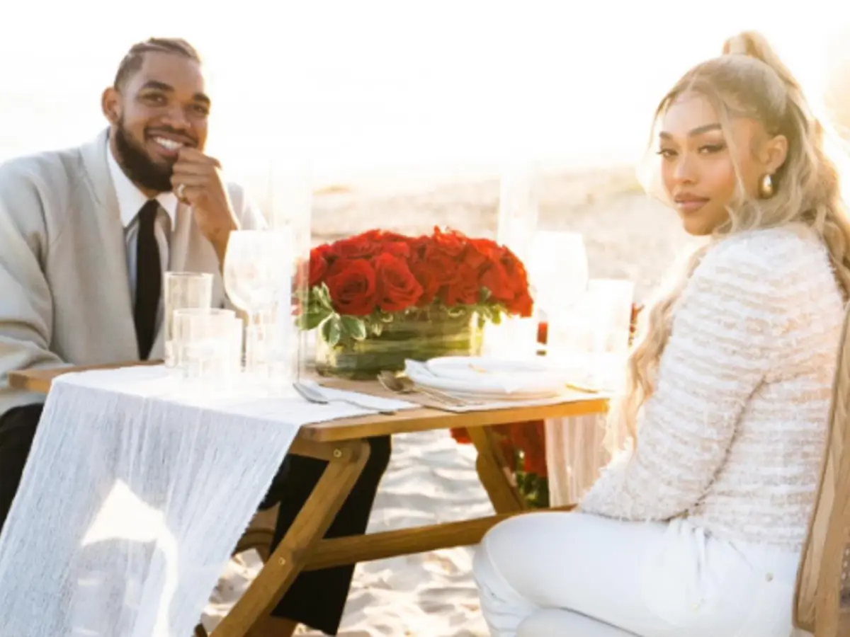 Karl-Anthony Towns and Jordyn Wood