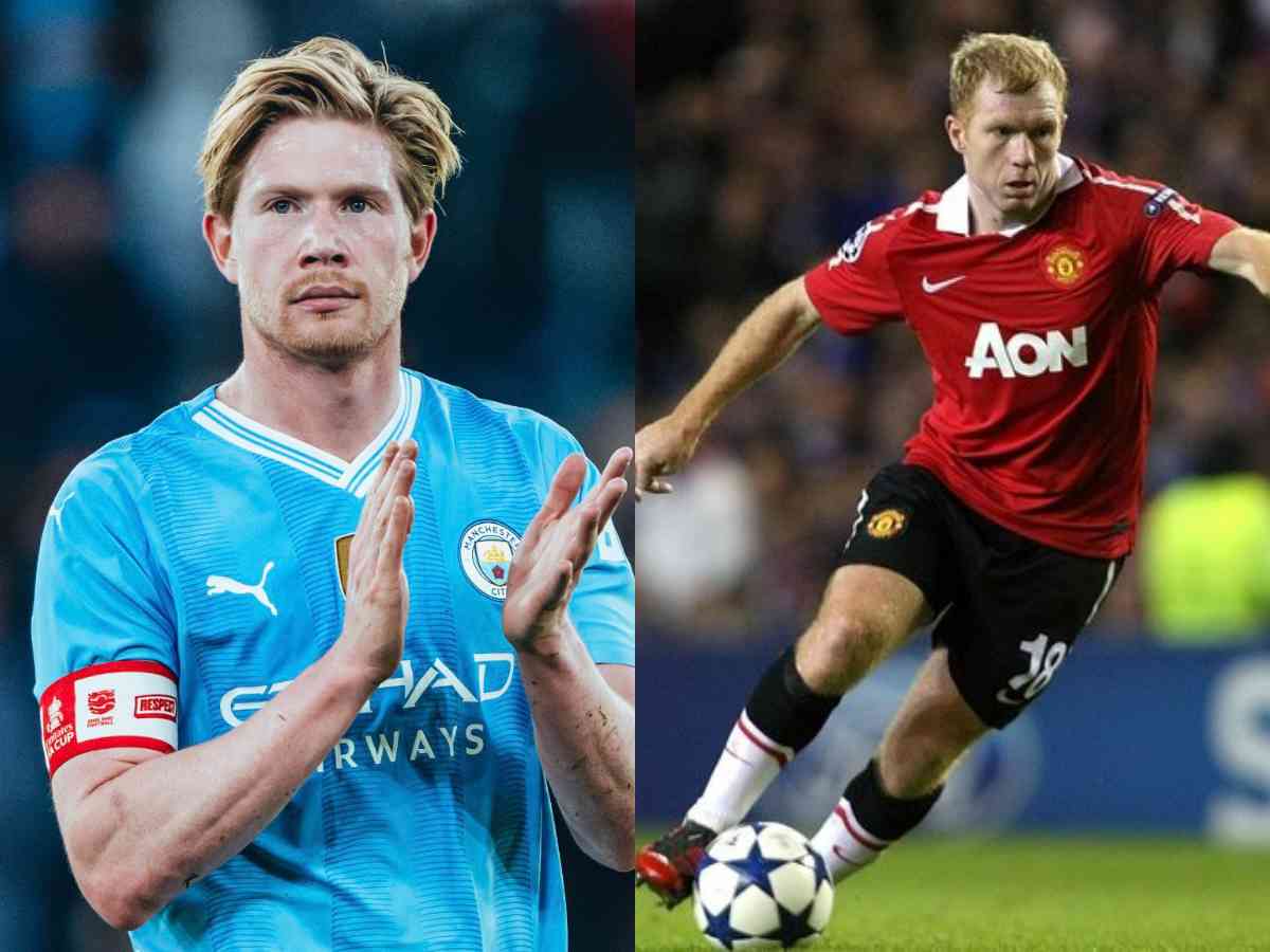 Kevin De Bruyne and Paul Scholes