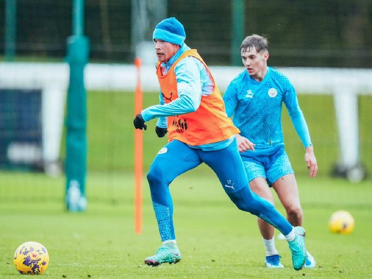 Kevin De Bruyne returns to training on November 29, 2023