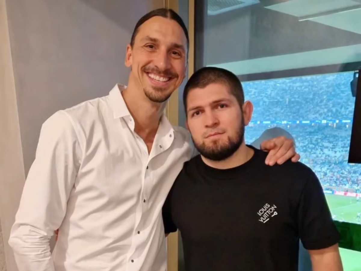 Khabib Nurgamegedov and Zlatan Ibrahimovic 