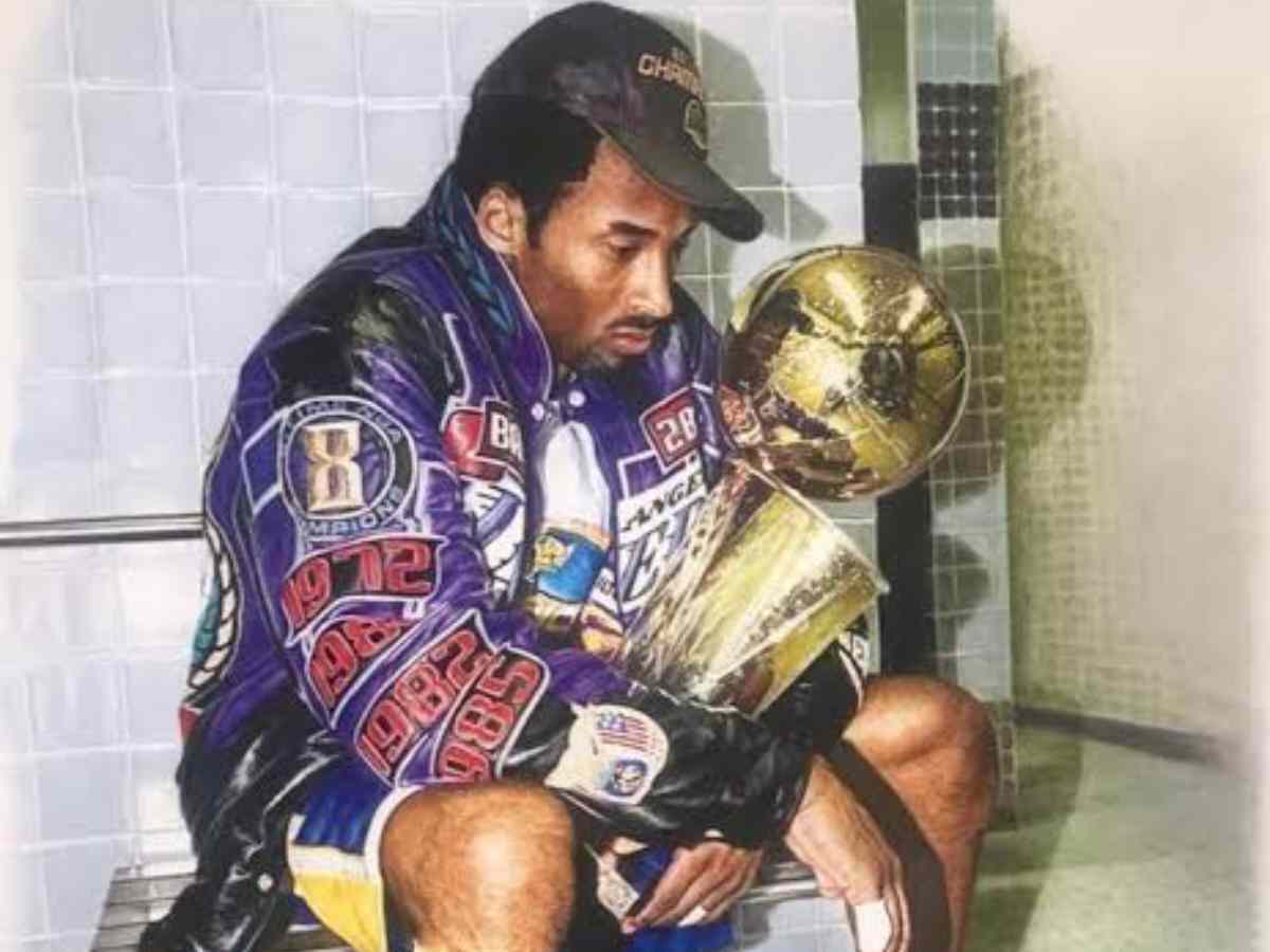 WATCH: Rare clip shows events leading up to Kobe Bryant’s ICONIC picture with NBA championship