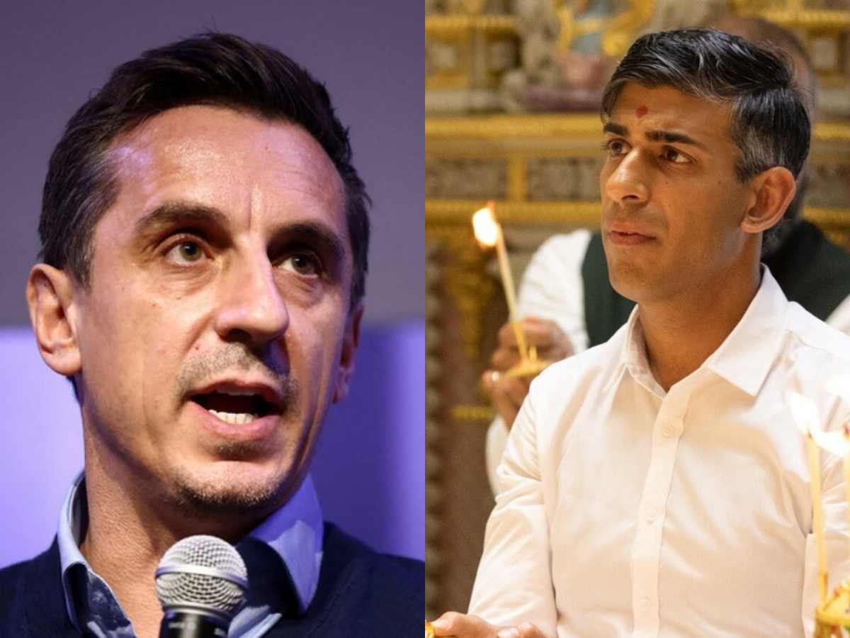 “What’s funny about it” – Gary Neville’s attempt to take down UK Prime Minister Rishi Sunak with cryptic tweet totally BACKFIRES