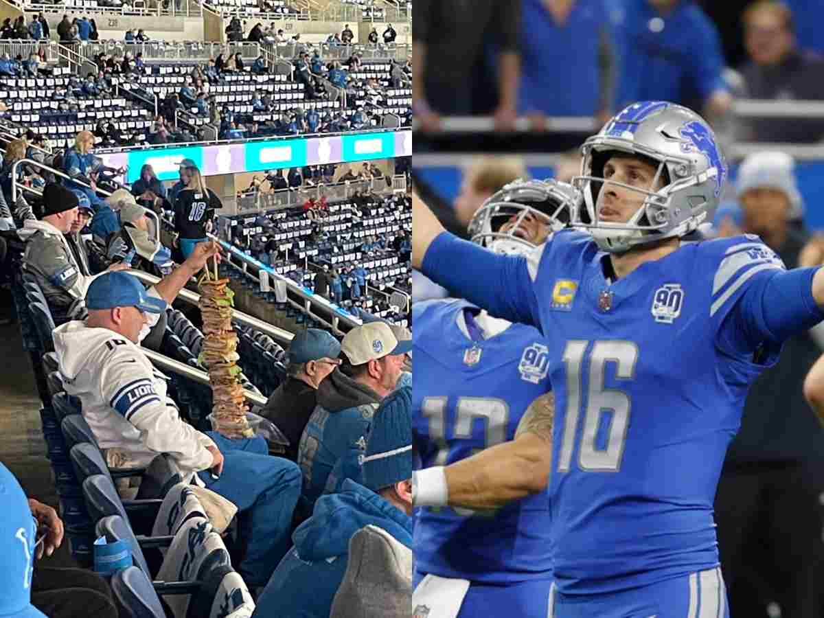 WATCH: “Scooby Doo a** sandwich”- Fan’s ridiculously high-stacked sandwich steals the limelight at the Lions-Buccaneers Divisional Round game