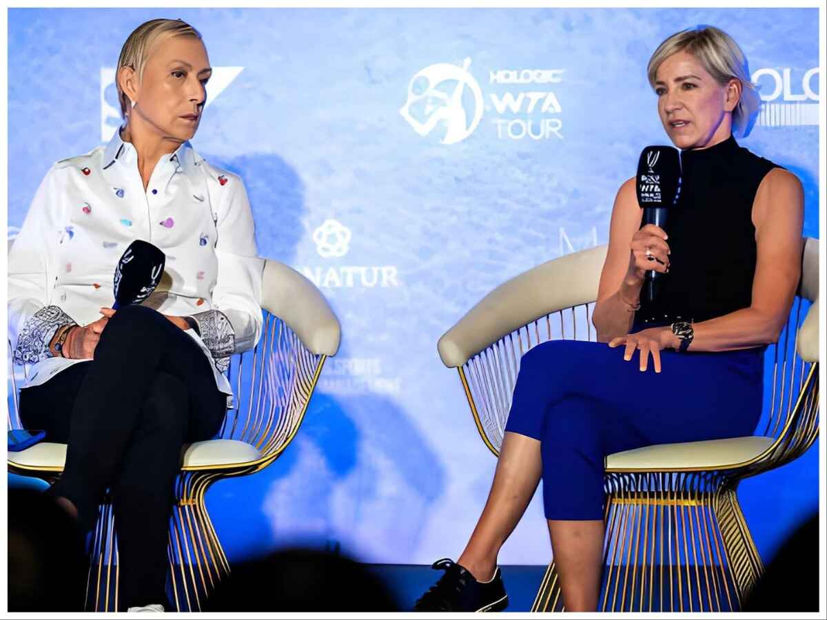 Martina Navratilova and Chris Evert