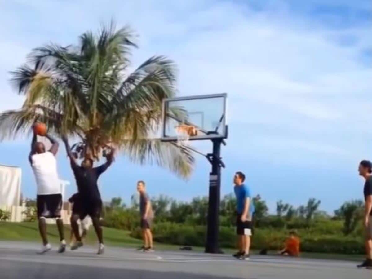 WATCH: “Still hitting nothin but net” – VIRAL video of Michael Jordan playing basketball with Tom Brady resurfaces; fans react