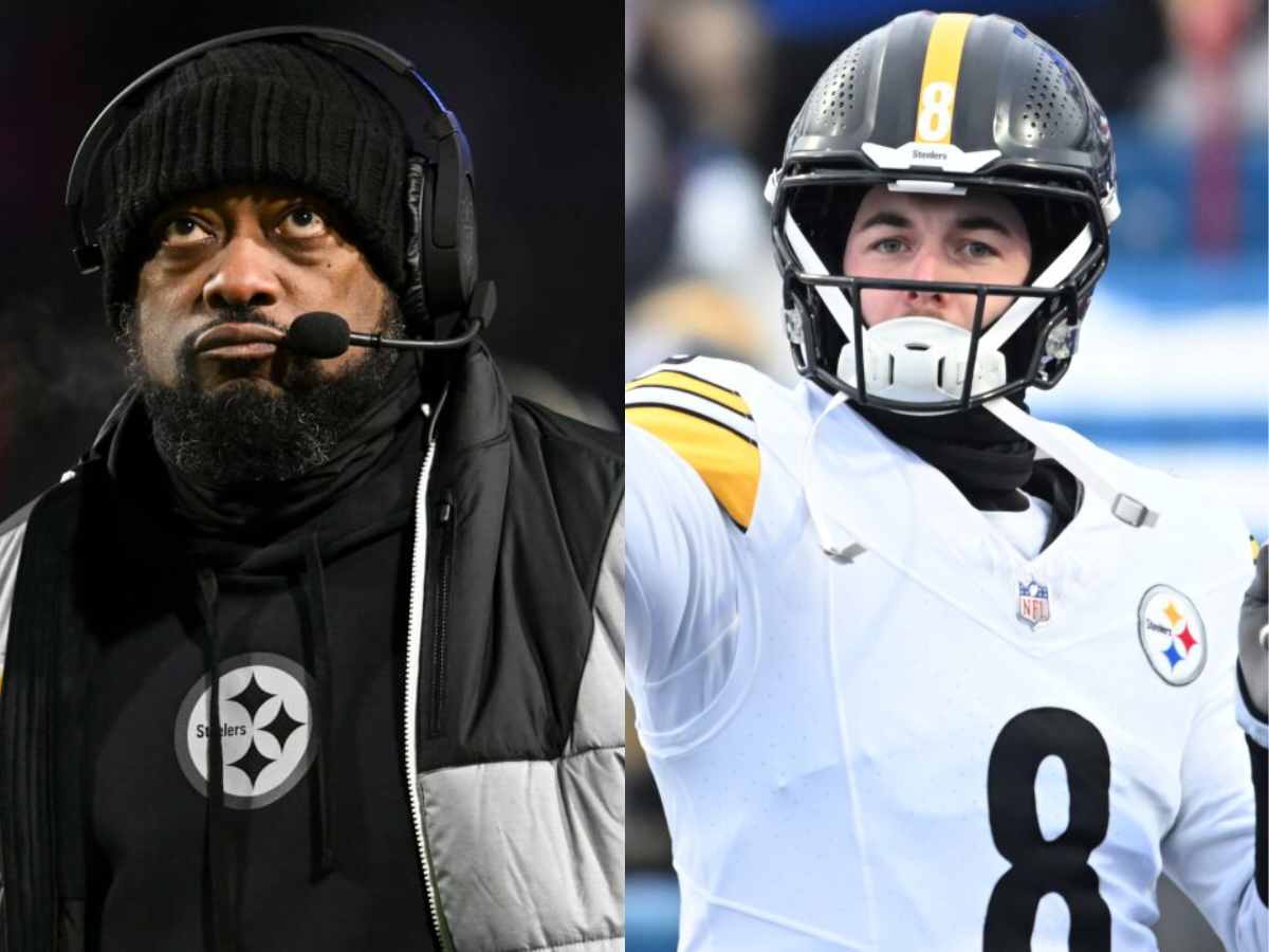 Mike Tomlin (L) and Kenny Pickett (R)