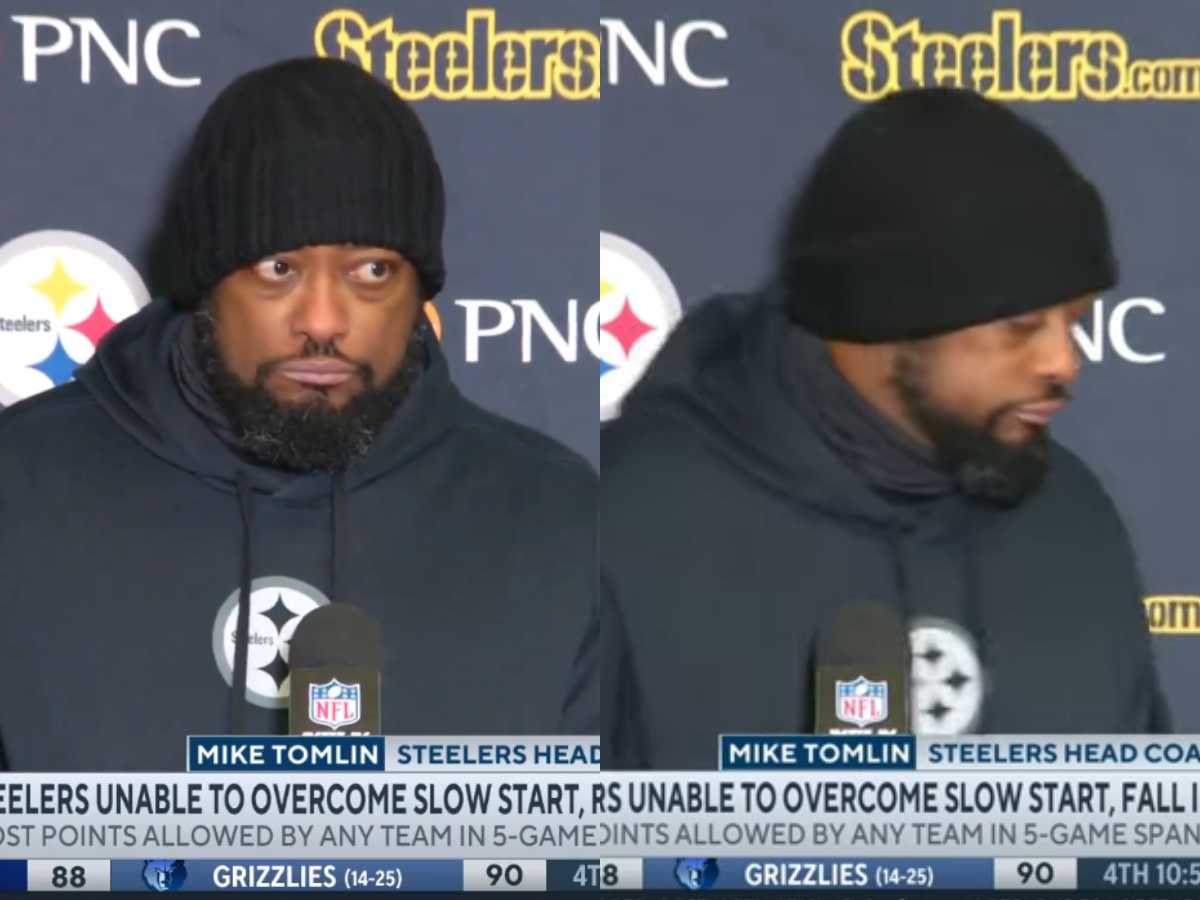 WATCH: ‘Upset’ Mike Tomlin leaves the press conference abruptly when quizzed about his future with the Steelers following Wild Card Game loss