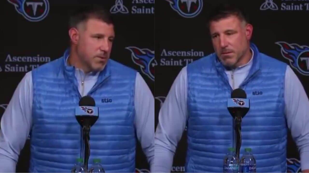 “It f**king sucks,” Titans HC Mike Vrabel sounds off on reporter and drops an NSFW bomb when asked why he wants to win in week 18