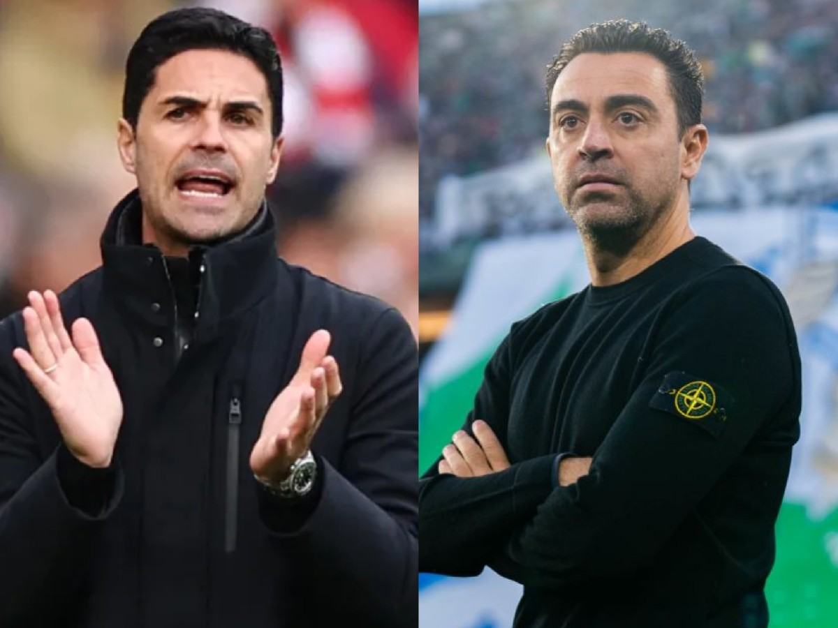 Mikel Arteta and Xavi