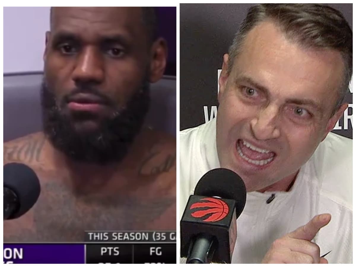 WATCH: LeBron James, with a straight face, has a flavorless response to free throw difference between Lakers and Raptors after Darko Rajakovic’s public rant