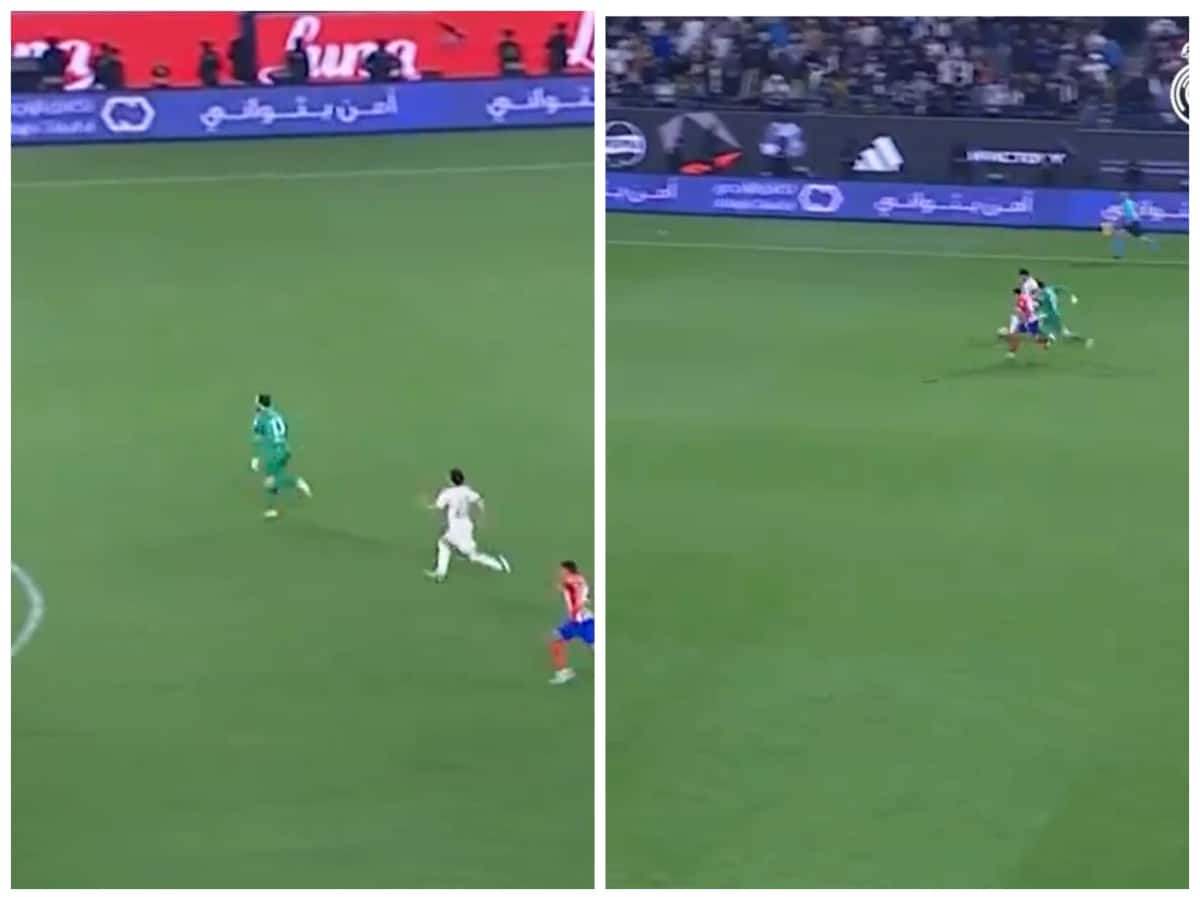 WATCH: “Nah, this is the funniest thing ever” – Fans in splits as Atletico Madrid’s Jan Oblak FAILS to beat Brahim Diaz in a battle of pace during Real Madrid’s 5-2 triumph!