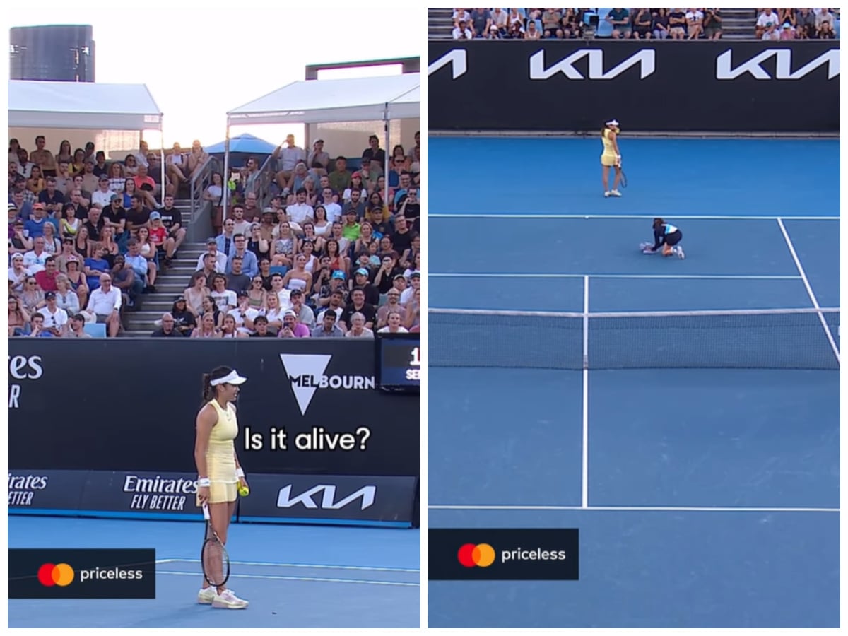 WATCH: “Is it alive?,” Emma Raducanu clinches a victory and hearts as she makes sure that a critter goes unharmed during her Australian Open match