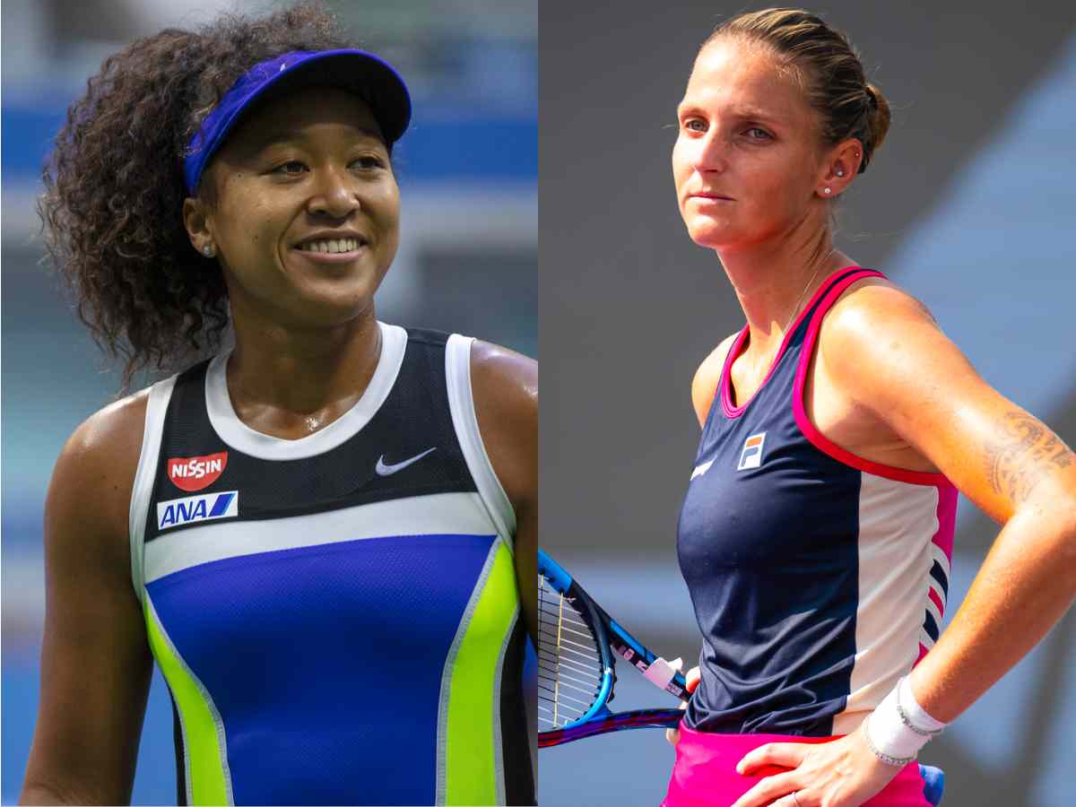 Naomi Osaka (L), Karolina Pliskova (R)