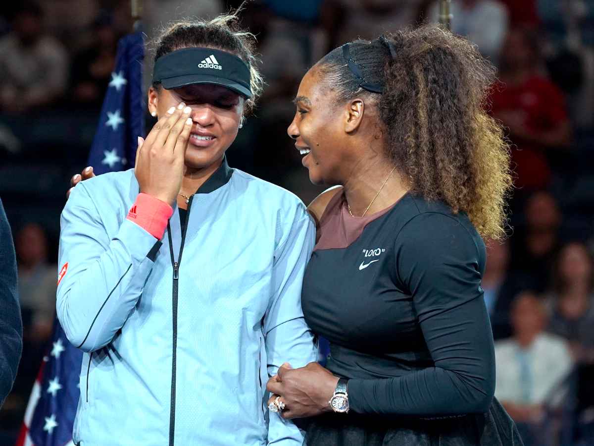 Naomi Osaka and Serena Williams