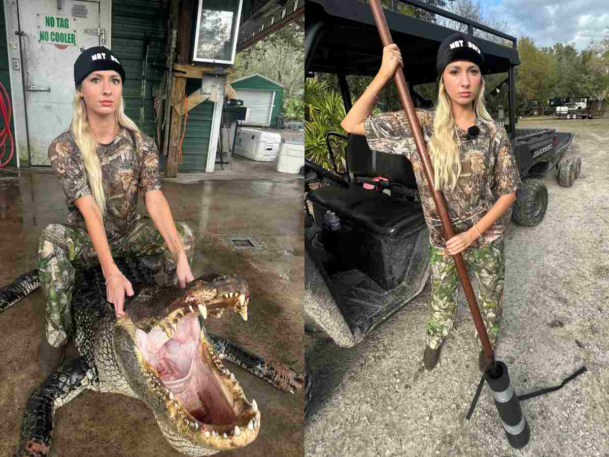 Streaming platform Kick bans Natalie Reynolds shortly after she SHOOTS an alligator point-blank